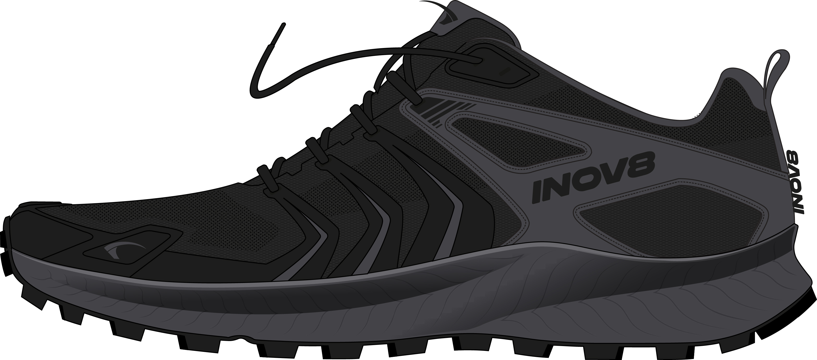 Image Inov8  Trailtalon  Homme NOIR M10.5